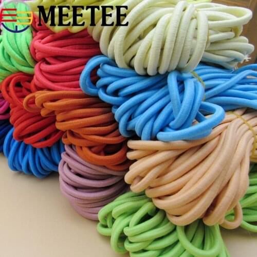 10Meters 5mm Eco-Friendly Round Cord Soft Stretch Elastic Bands Rope For Baby Clothes Pant Belt DIY Garment Accessories KY585