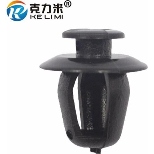 KE LI MI 50Pcs For Peugeot door guard plate buckle clamp fastener 10.5mm black POM trim panel retainer clips