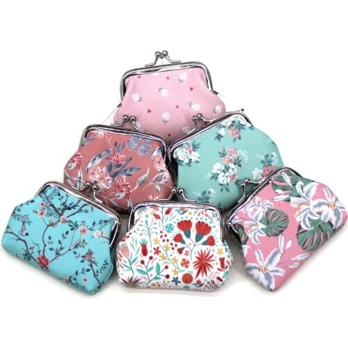 Girls coin purses women Printing mini wallets kids cute hasp money bag ladies Clutch change purse children pouch Female Carteira