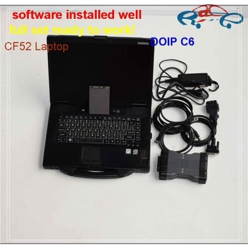 Mb star c6 with doip function 2019.09v ssd software x-entry d-as v-ediamo installed on cf-52 laptop ready to work