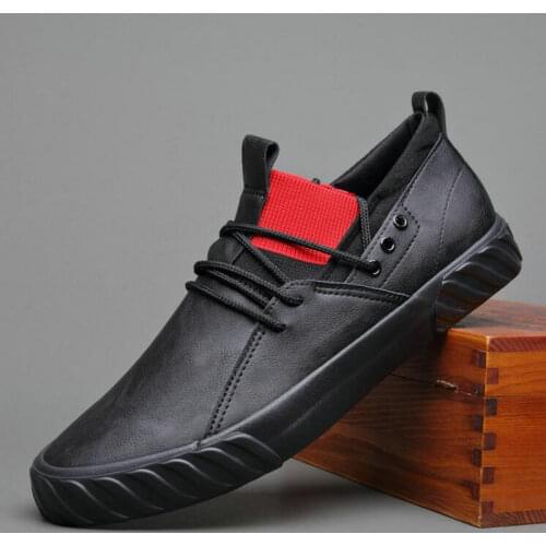 Mens Moccasins Fashion Casual Men Leather Shoes Male Casual Shoes Breathable black gray Sneakers Leather flats shoes A21-90