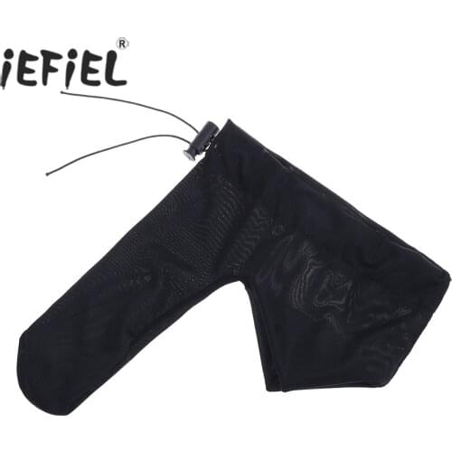 IEFiEL Black 8 Colors Men Lingerie Night Penis Sheath Cover Tights Underwear with Cord Lock for Size Adjustment Underpants