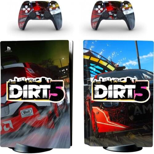 Dirt 5 PS5 Standard Disc Skin Sticker Decal Cover for PlayStation 5 Console and Controllers PS5 Disk Skin Vinyl