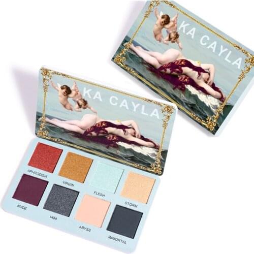 Eyeshadow Palette 8 Color Lazy Eye Shadow Makeup Palette Glitter Eyeshadow Pallete Waterproof Glitter Eyeshadow Shimmer Cosmetic