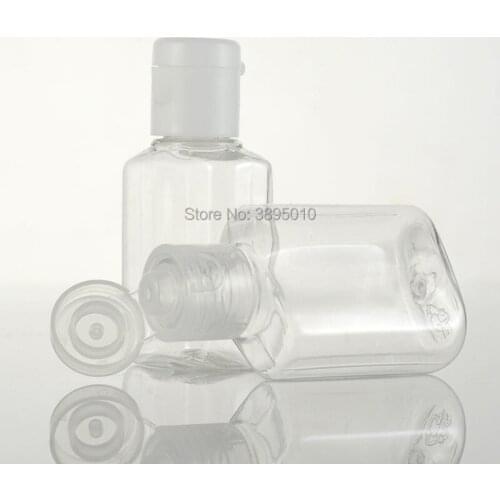 200pcs 20ml plastic bottle flip butterfly lid bottle liquid bottle,20cc cosmetic lotion PET bottles container with cap F413