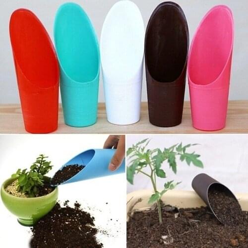 Plastic Succulent Cup Shovel Soil Scoop Spade Color Shovels Mug Green Plant Potted Gardening Planting Bonsai Garden Hand Tool