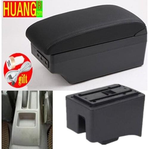 For Volkswagen POLO Armrest Retrofit parts For VW POLO Car Armrest box Storage box car accessories Interior with USB LED