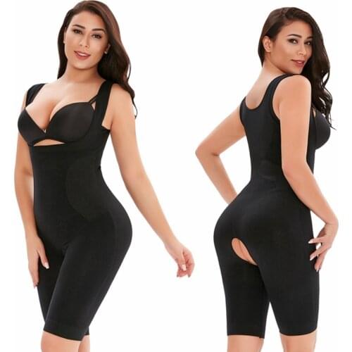 Postpartum Girdle Waist and Thigh Trimmer Shapewear Women Full Body Shaper Slimming Underwear Bodysuit Tummy Control Panties