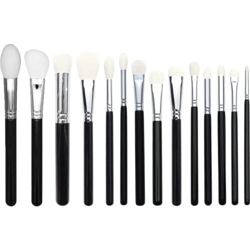 Professional Handmade Makeup Brushes Soft Saikoho Goat Hair Eye Shadow Blending Brush Blush Eyeliner Black Handle Make Up Brush