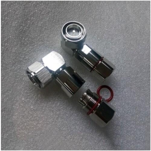 Mini Din 4.3-10 male right angle straight clamp for 1/2 50-12 RF Coaxial cable connector