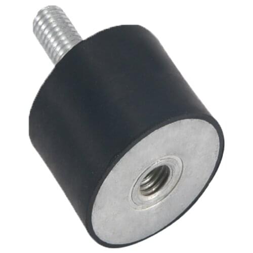 Thread Rubber Mount, M3 M4 M6 Shock Absorber Anti Vibration Mount Isolator with 1 Tapped Hole and 1 Threaded Stud