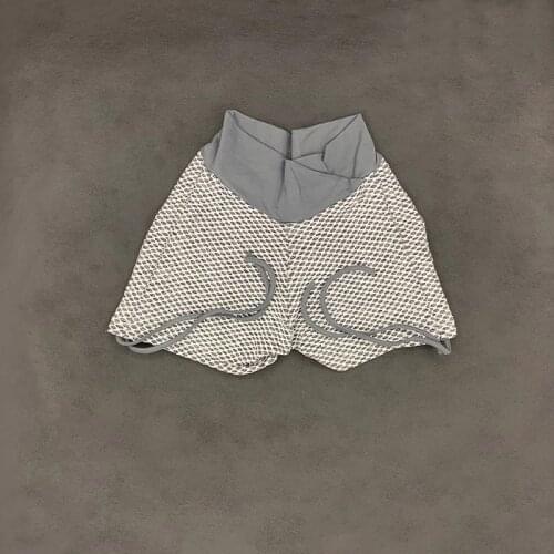 SDFHSFH Peach Hip Super Stretchy Yoga Shorts Tight Fitness Sports Shorts High Waist Seamless Honeycomb Shorts Women Biker