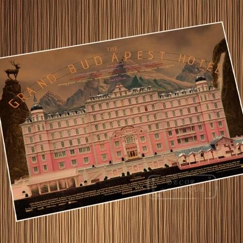 The Grand Budapest Hotel Movie Retro Vintage Kraft Poster Decorative Wall Sticker Canvas Painting Home Decor Gift