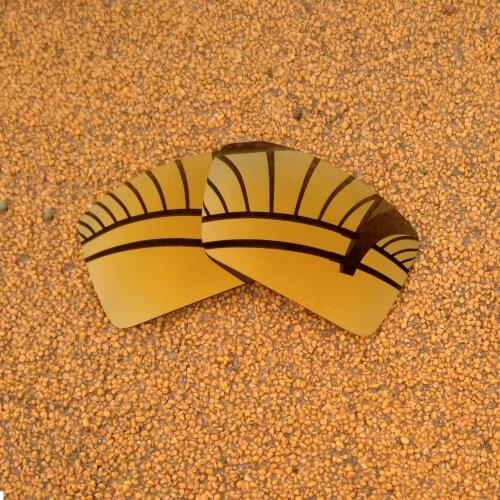 Bronze Gold Mirrored Polarized Replacement Lenses for Eyepatch 1&Eyepatch 2 Sunglasses Frame 100% UVA & UVB