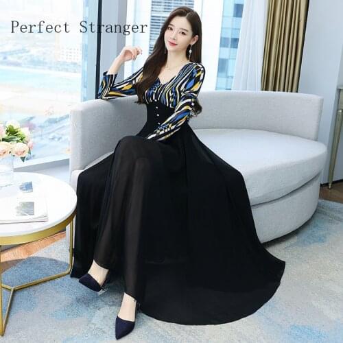 2021 Autumn New Arrival High Quality Retro Peter Pan Collar Flower Printed Women Long Cotton Dress