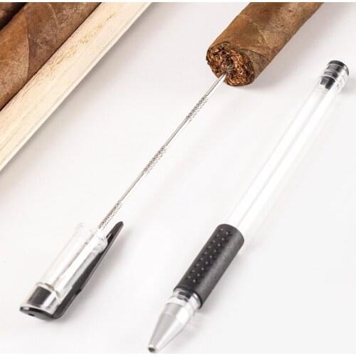 1pcs Stainless Steel Cigar Needle Punch Cutter Portable Metal Puncher Travel Smoking Accessories