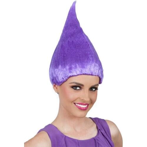 10pcs Trolls Wig for Kids Adults Pink Green Purple Orange Costume Cosplay Party Supplies Party Cosplay Wig 8 Colors Wholesale