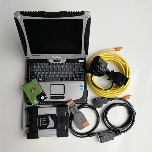 V12.2020 Software Wifi ICOM NEXT with 1TB HDD & Used Toughbook Cf-19 4G Professional Auto Diagnostic Tools and Scanner
