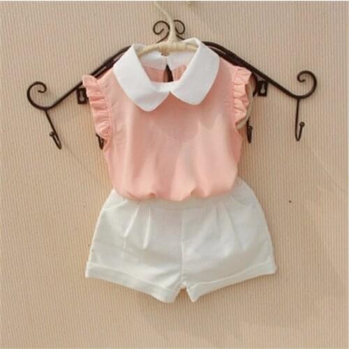 2017 Summer t-shirts for girls clothes children clothing chiffon sleeveless girls t shirt kids clothes girls tops 1-16Y AA2242