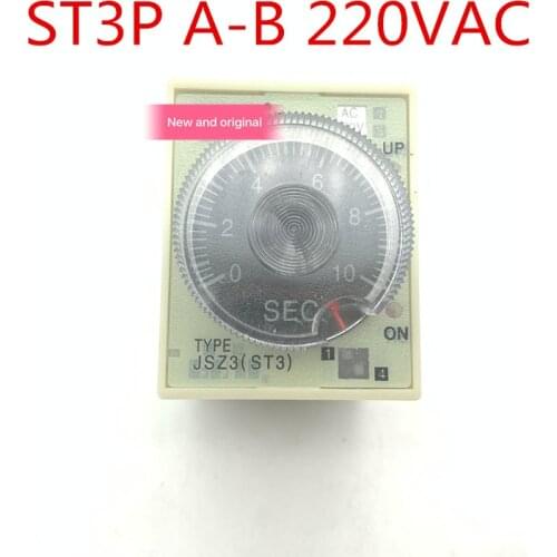 5 sets Fuji ST3P A-A A-B Super Timer Relay With Base 24VDC or 220VAC