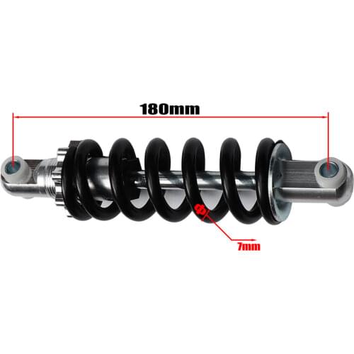 High Quality 180mm Shock Absorber Rear Suspension 7mm 9mm Spring For Scooter Go karting Quad ATV Motorcycle Dirt Pocket Bike