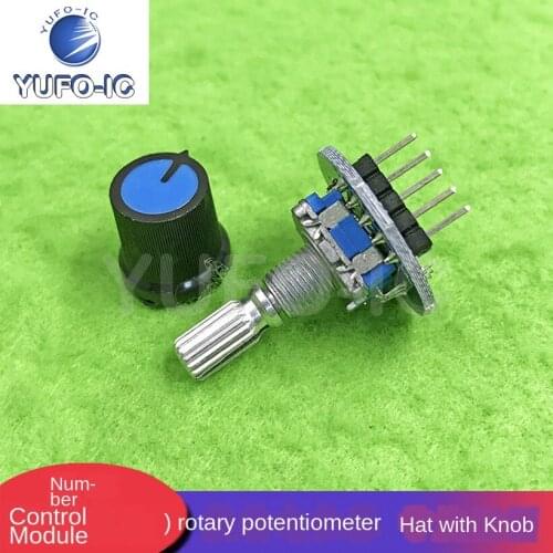 Free Ship 1PCS The Digital Control Module Rotary Encoder Module Rotary Encoder Module Rotary Potentiometer with Knob Cap