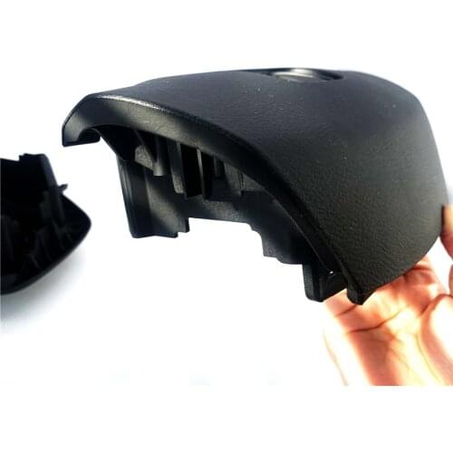 Car Steering Wheel Cover Driver Cover Black ABS w/Badge for Honda CRV 2007-2011