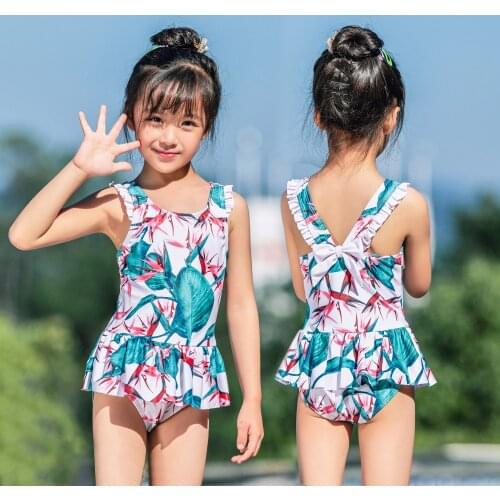Childrens Swimsuit Kids Girls Bikini Child Clothes For Baby 2019 Children Female Skirt Bowknot Lovely Princess Ao 1003 Flowers