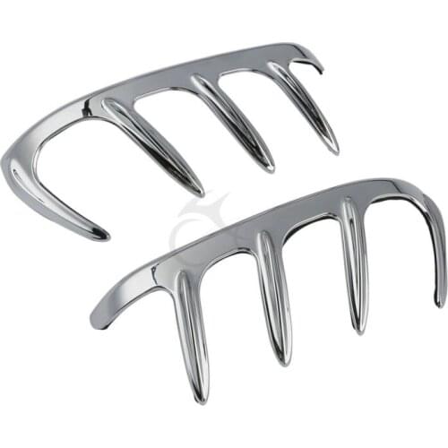 Chrome Bear Claw Mirror Accents Trims For Honda Goldwing GL1800 Models 2001-2017