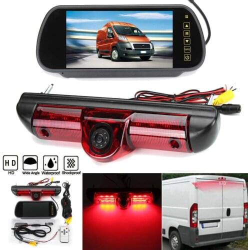 Brake Rearview Camera With Monitor Car Rear Brake Light Reversing For Fiat For Ducato For Peugeot Boxer For CITROEN 2006-2016