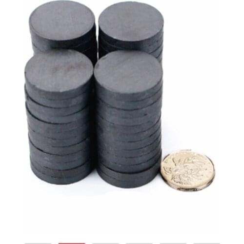 100pcs/lot Disk Ferrite Magnet 8x2 22x4 25x3 12x6 13x3 5x5 18x6 14x3 mm magnet ring ferrite magnet for speakers magnet black