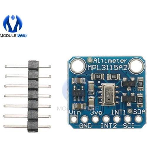 MPL3115A2 I2C Barometric Intelligent Temperature Pressure Measure Altitude Board Sensor Module V2.0 For Arduino Altimeter 5V