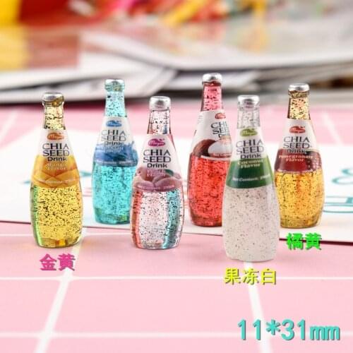 New 6pcs Miniature Dollhouse Fruit Drink Pretend Play Doll Food for blyth BJD Dollhouse Kitchen Decor Toys