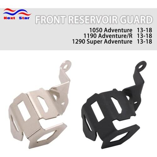 Front Brake Fluid Cylinder Reservoir Guard Oil Cap Cover Protector For KTM Adventure 1050 1190 1290 Super Adventure R 2013-2018