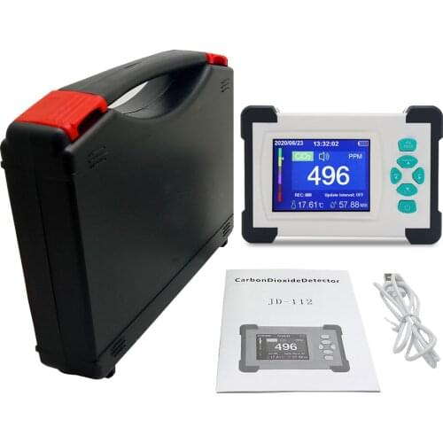 Portable Carbon Dioxide Detector Useful CO2 Meter Air Quality Monitor with Storage Case co2 detector Air Quality Monitorr