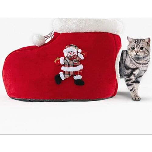 New Removable Cat Bed Cave Cat Head Shaped Pet Kitten Cushion Winter Warm Pet Cat House