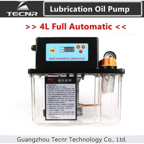 CNC fully Automatic Lubrication oil pump 4L digital electronic timer gear pumps 220V for cnc machine TECNR