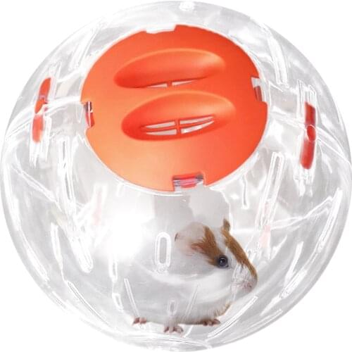 Hamster Breathable Clear Ball Without Bracket Hamster Toy Pets Product Small Running Ball 3 Colors Plastic Fit for Small Pets