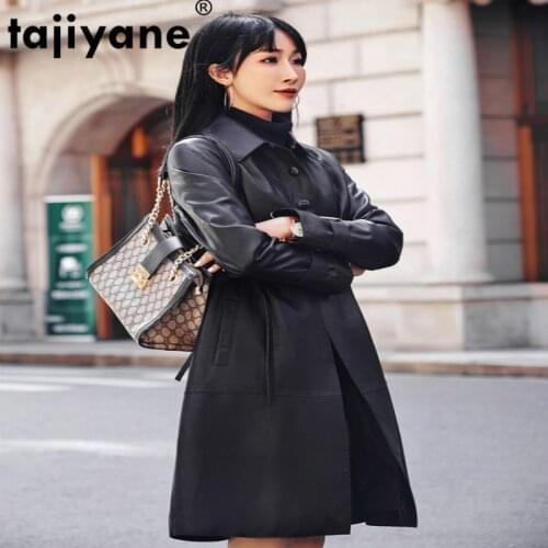 Tajiyane Womens Leather Jacket Women Clothes Coats and Jackets Women Sheepakin Coat Female Real Leather Jacket SS27_331 WPY547