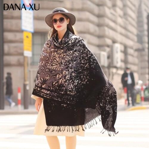 Bufanda Mujer Wool Poncho Head Scarves Women Elegant Lady Carf And Warm Shawl Stoles Bandana Hijab Luxury Brand Handkerchief