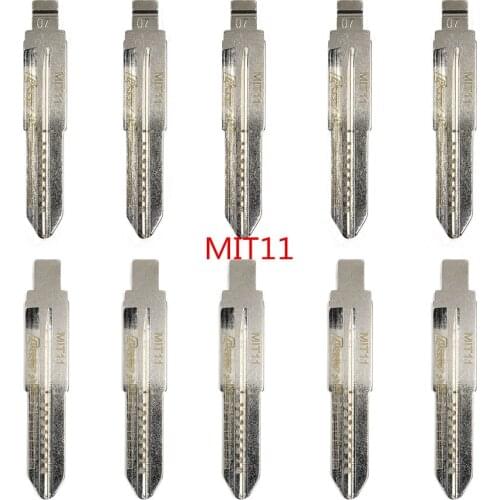 10pcs/lot MIT11 Uncut Engraved Line Car Remote Key Blade with Scale 07# NO.7