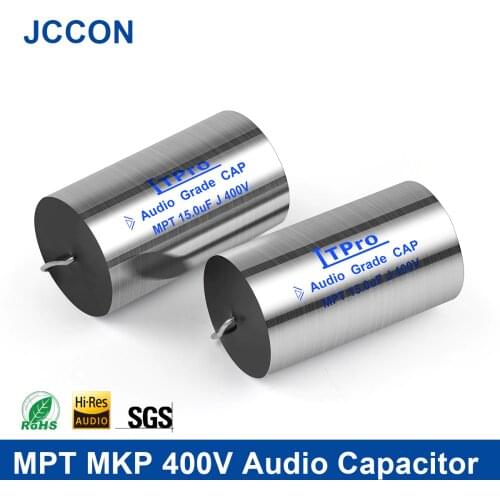 2Pcs MPT MKP 400V Capacitor HIFI Axial Fever Crossover Coupling Frequency-Divided For Audio Capacitor Audiophile Speaker