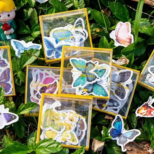 20sets/1lot Kawaii Stationery Stickers Cute butterfly Diary Planner Decorative Mobile Stickers Scrapbooking DIY Craft Stickers