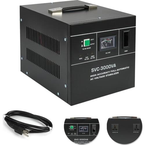 3000VA 150-250VAC Automatic AC Voltage Regulator Voltage Stabilizer