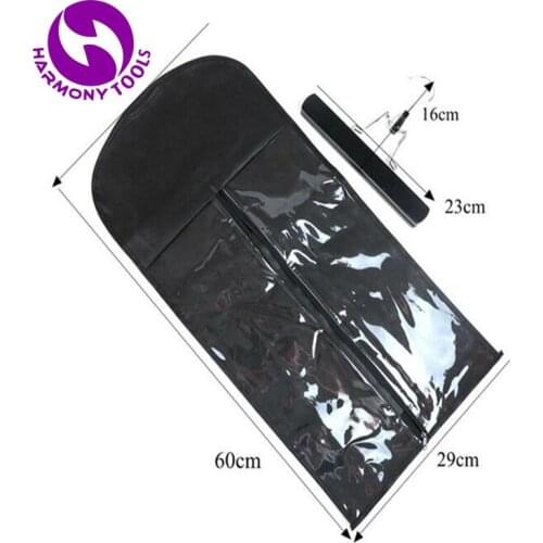 5 Sets Zipper bags And Hangers Packaging Bag For Packing Hair Extension 3 Colors Available