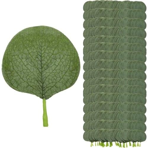 700 Pieces Bulk Eucalyptus Leaves Artificial Greenery Eucalyptus Fake Green Leaves for DIY Wedding Bouquets Centerpieces