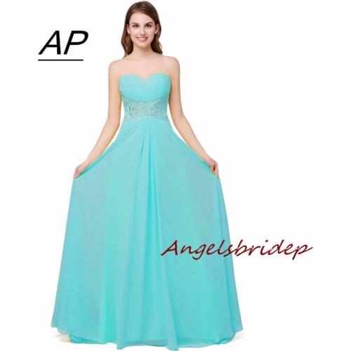 ANGELSBRIDEP Stock Size Evening Dress 2021 Charming Crystals Sequins Robe De Soiree Clearance Sell Under 25 Dollors Formal Dress