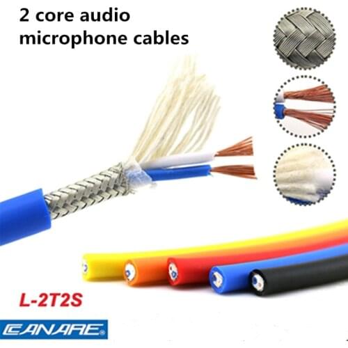 Canare L-2T2S microphone 2 core braided audio cable to connect fever signal line color DIY line