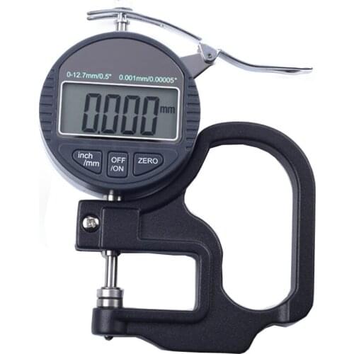 Digital Electronic Thickness Gauge Micrometer 0-10/25mm Depth 30mm LCD Indicator Width Measurement Thickness Tester