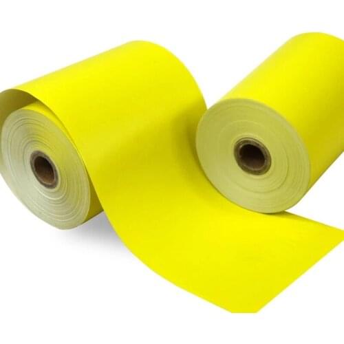 Color thermal paper 80mm x 60mm, yellow color, 2 Rolls, Cash Register Receipt Till Rolls
